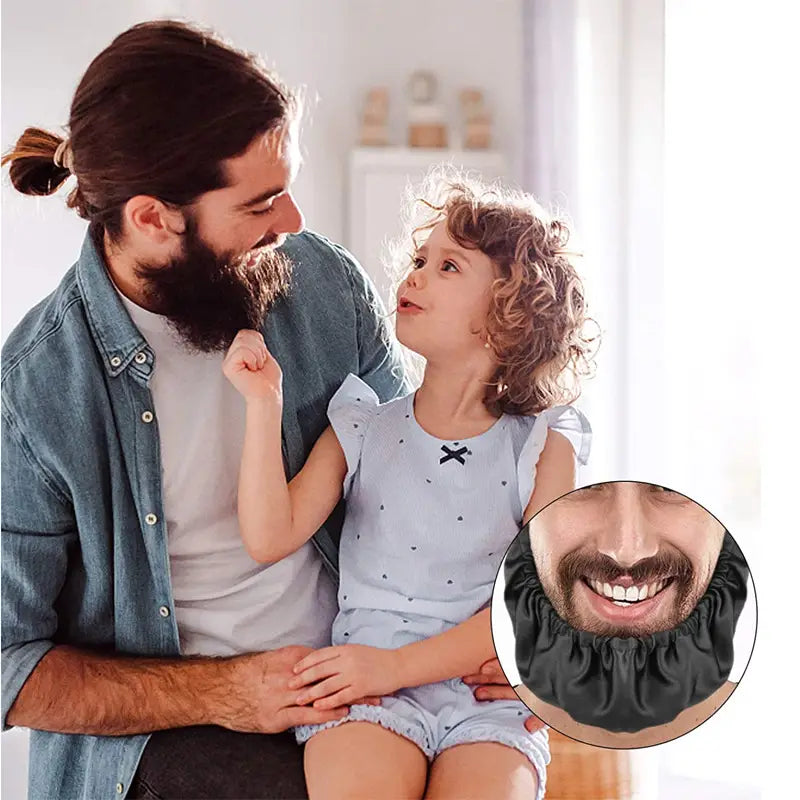 Men's Adjustable Beard Cover Apron - Sleep & Eating Bib