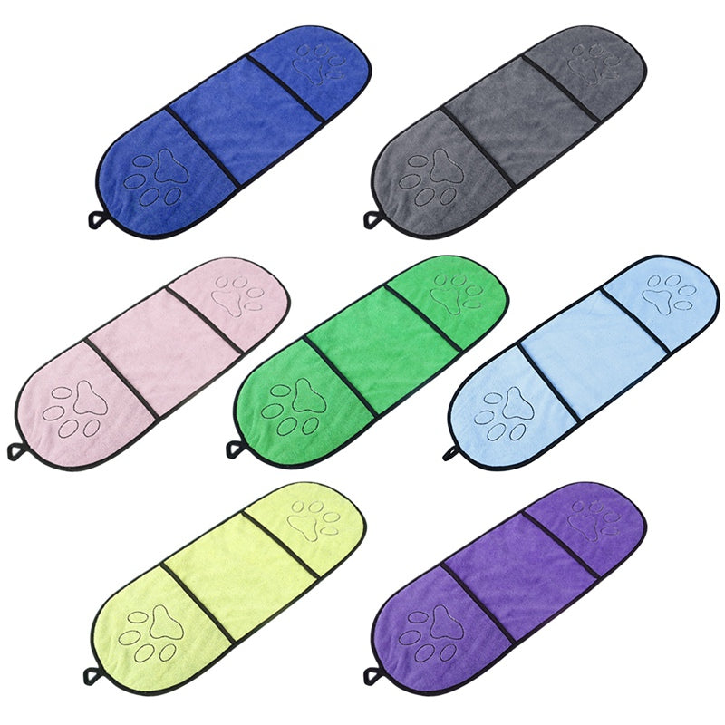 Ultra-Absorbent Microfiber Pet Bath Towel for Dogs and Cats