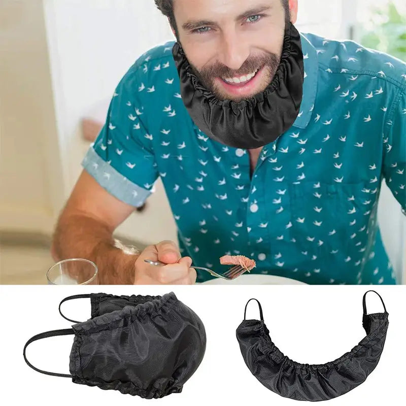 Men's Adjustable Beard Cover Apron - Sleep & Eating Bib