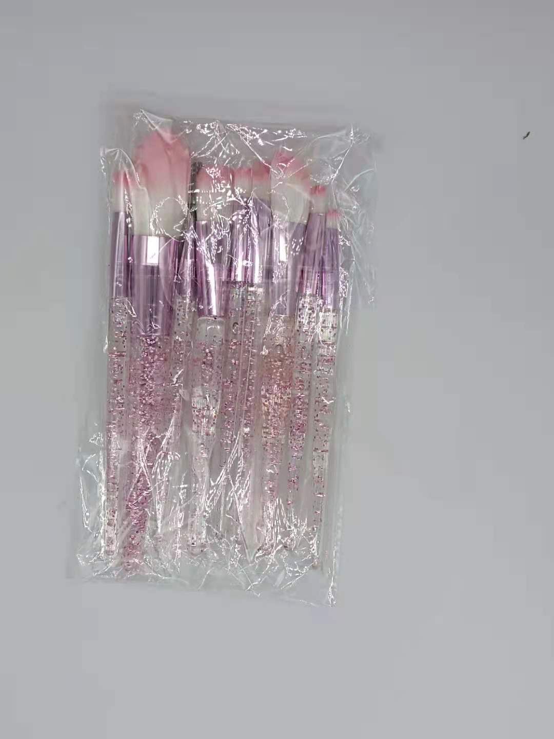 Professional 10-Piece Makeup Brush Set - Synthetic Fiber Brushes